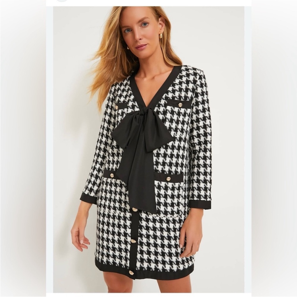Tuckernuck Pomander Place Coco Dress in Houndstooth Print